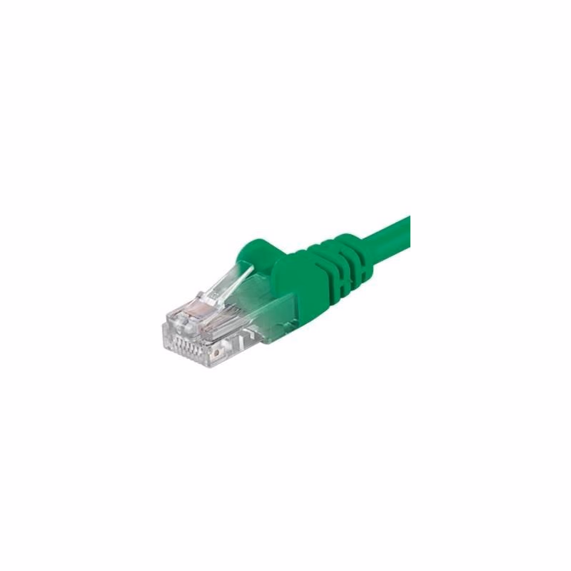 PremiumCord Patch kábel UTP RJ45-RJ45 CAT6 0.5m zelená