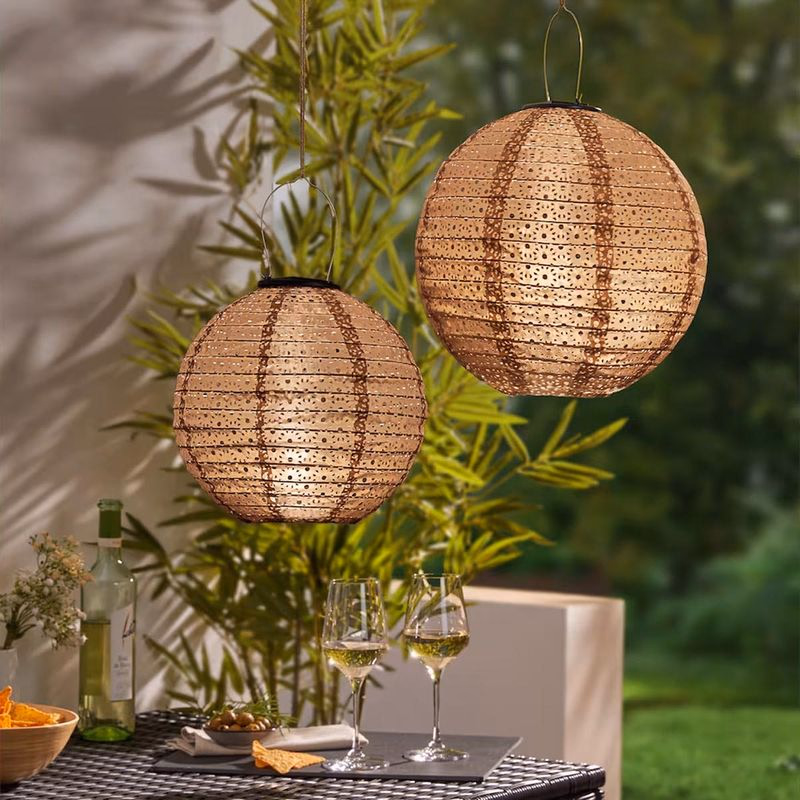 Solárny lampáš, 30 cm