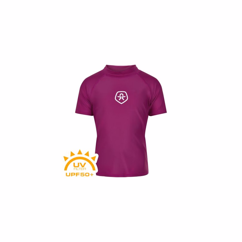 Dievčenské tričko na kúpanie COLOR KIDS T-shirt solid, festival fuchsia