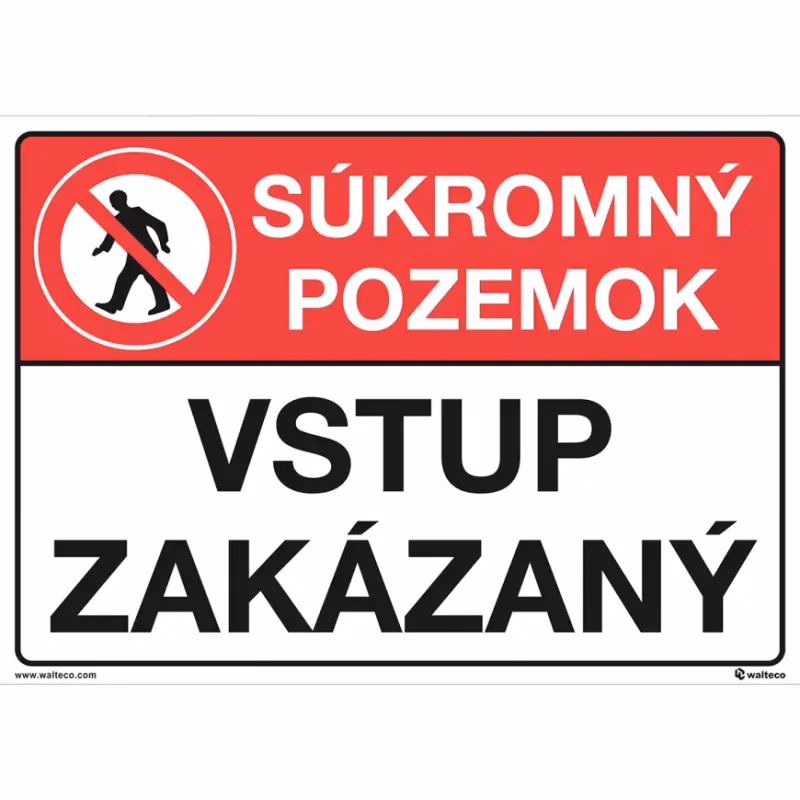 Súkromný pozemok, vstup zakázaný A4