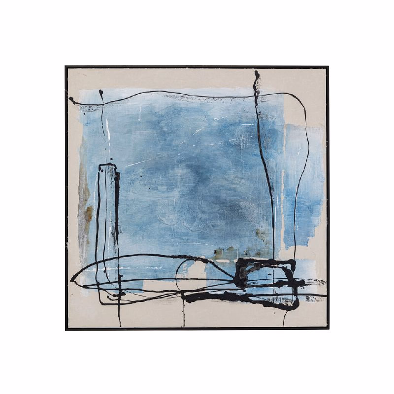 Dust obraz modrý 100x100 cm
