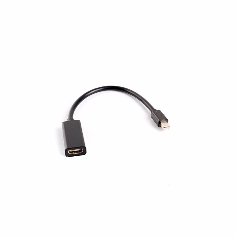 LANBERG adaptér mini DisplayPort 1.2 na HDMI, M/F, kábel 20cm, čierny