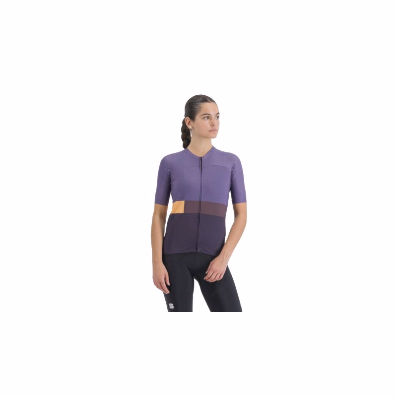 Dámsky cyklistický dres s krátkym rukávom SPORTFUL Snap w jrs, nightshade mulled grape