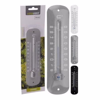 Teplomer vonkajší 19cm plechový, mix farieb WW