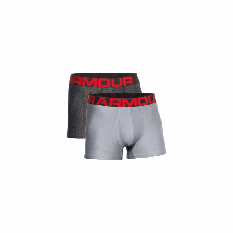 Pánske boxerky UNDER ARMOUR UA Tech 3in 2 Pack-GRY
