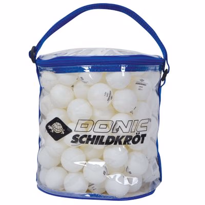 Loptičky na stolný tenis SCHILDKROT Jade Poly 40+ 144 ks