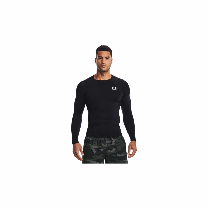 Pánske kompresné tričko s dlhým rukávom UNDER ARMOUR UA HG Armour Comp LS-BLK