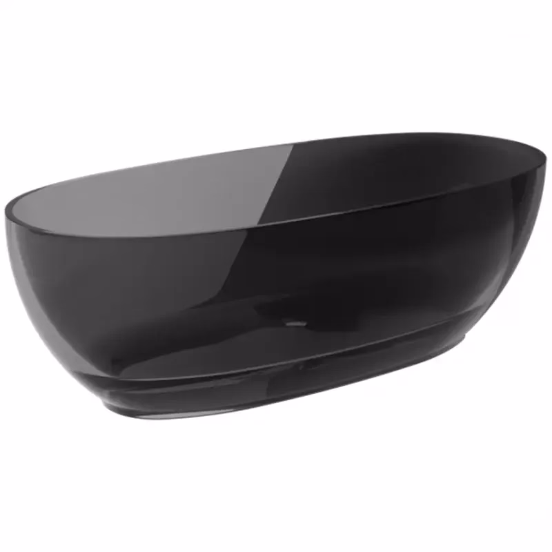 Voľne stojaca vaňa Mexa 170/78 Carbon Grey sifón klik-klak čierna mat