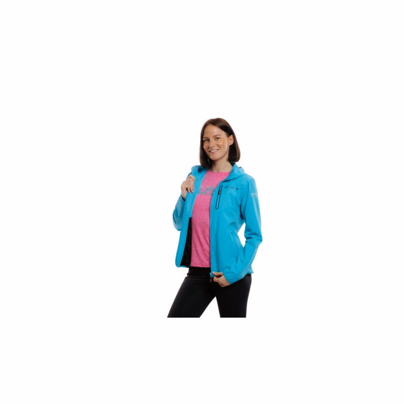 Dámska turistická bunda EVERETT LightSoftshell W blue