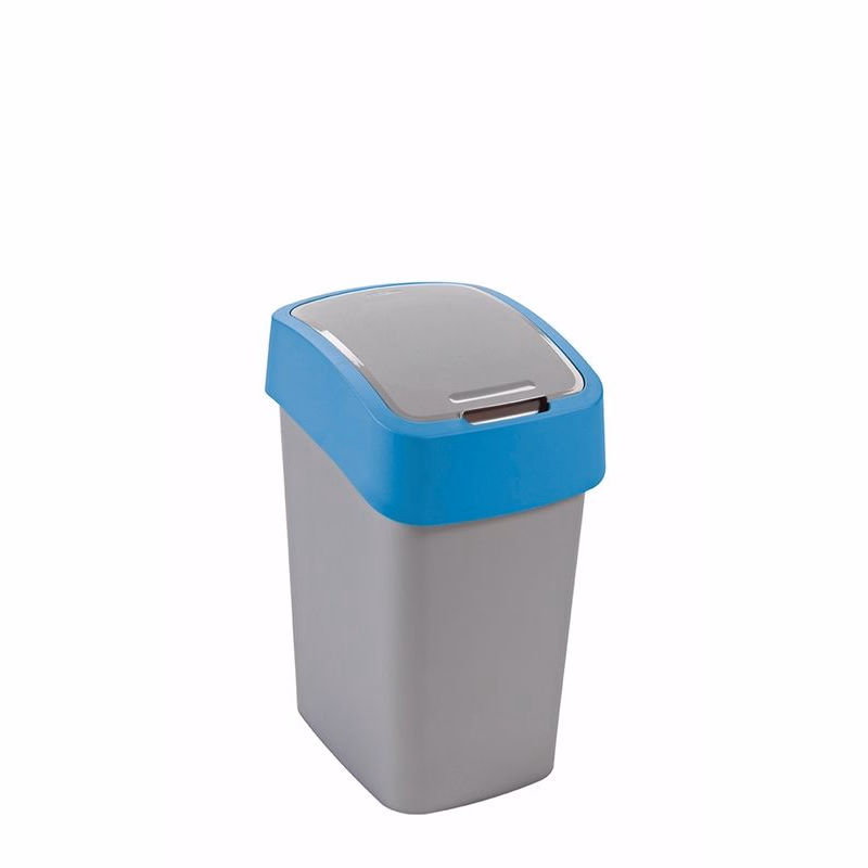 CURVER Odpadkový kôš FLIP BIN 25l | strieborná / modrá