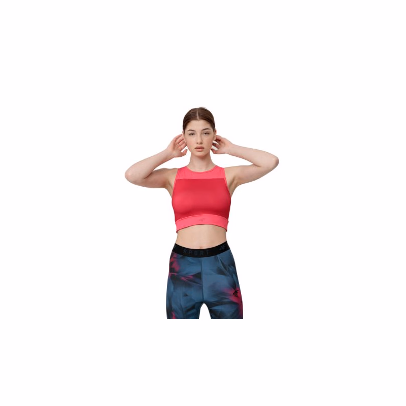 Dámske tréningové tielko 4F WOMENS FUNCTIONAL T-SHIRT TSDF015-61S-DARK RED