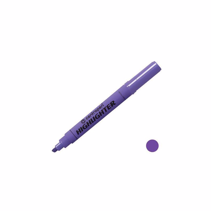 Zvýrazňovač Centropen 8552 fialový klinový hrot 1-4,6mm