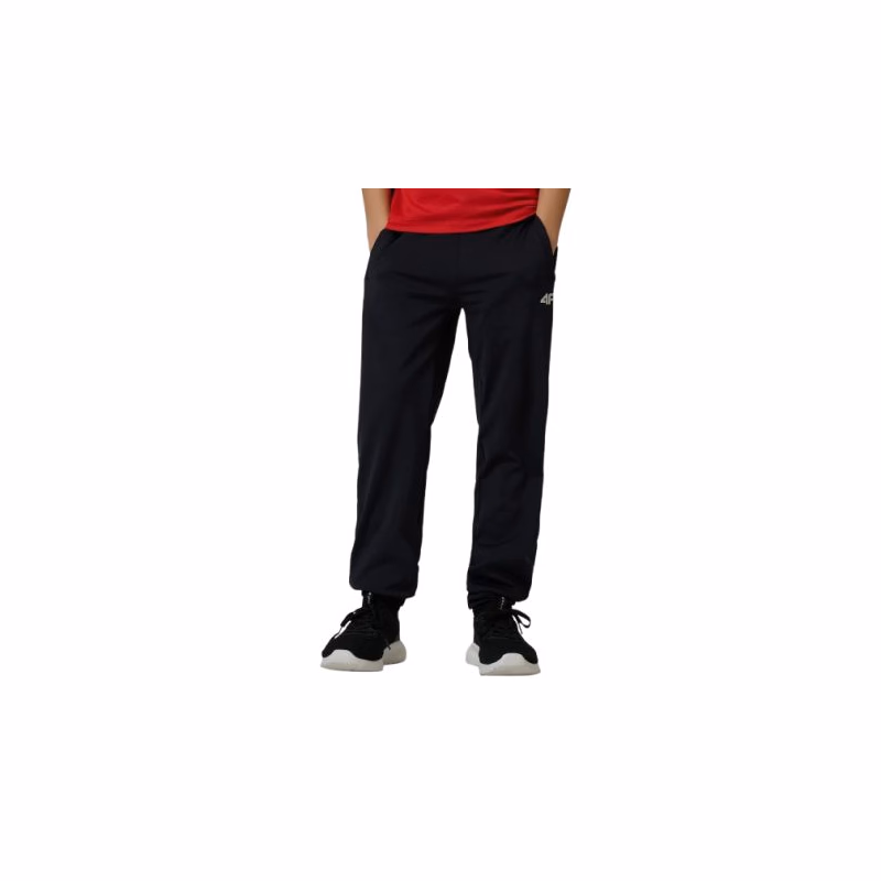 Chlapčenské tepláky 4F JUNIOR TROUSERS FNK M1152-20S-DEEP BLACK