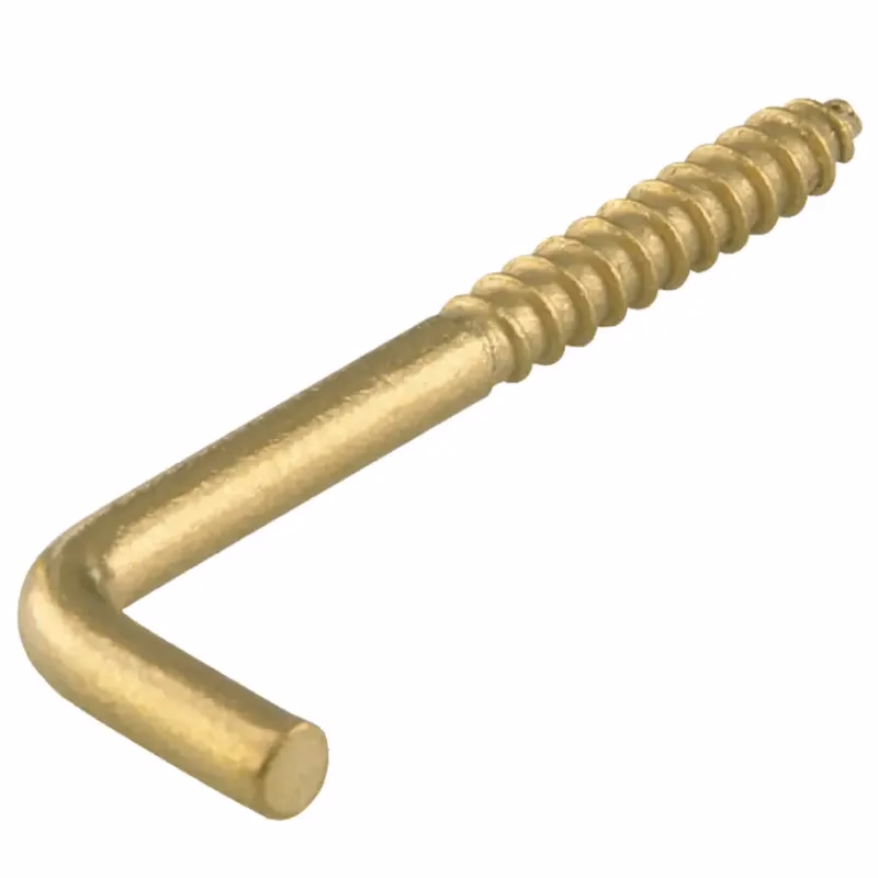 Skrutkovací hák mosadz 50 x 3,8 mm