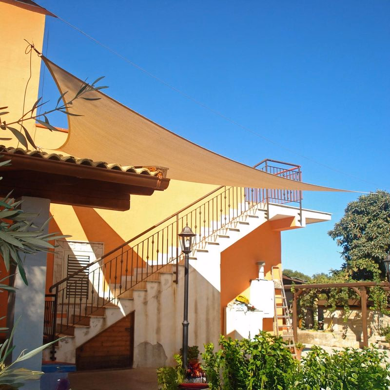 Tieniaca plachta MERAN, béžová, 300 x 300 cm