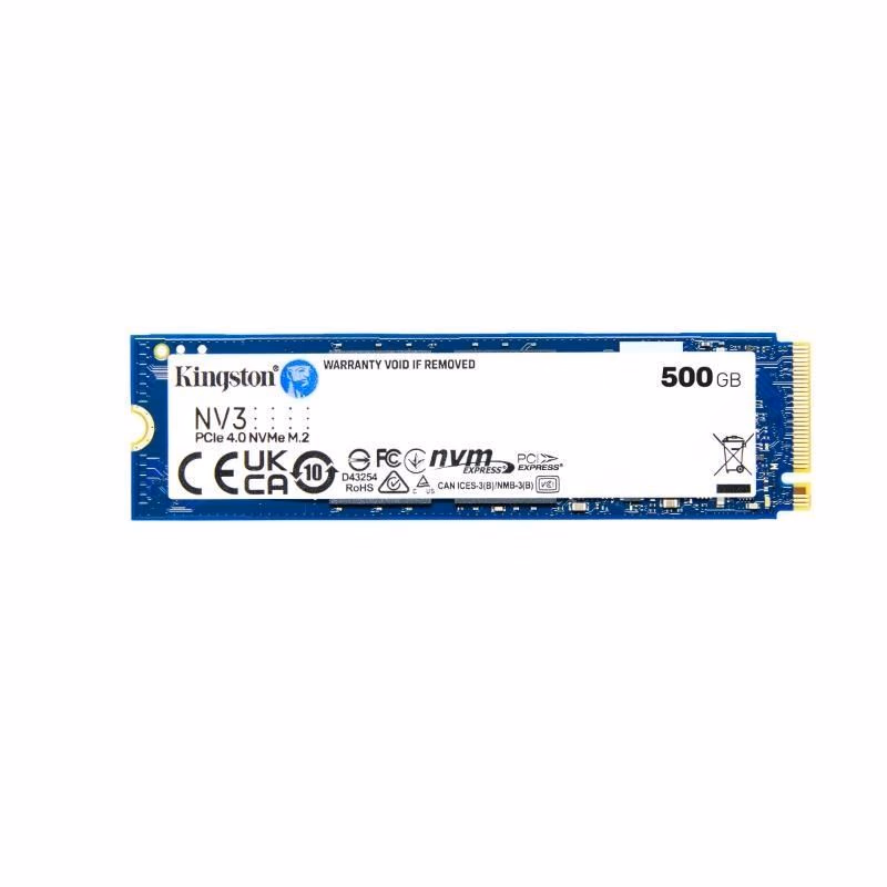 Kingston SSD 500GB NV3, M.2 2230, NVMe PCIe Gen4x4, (R: 5000MB/s; W: 3000MB/s)