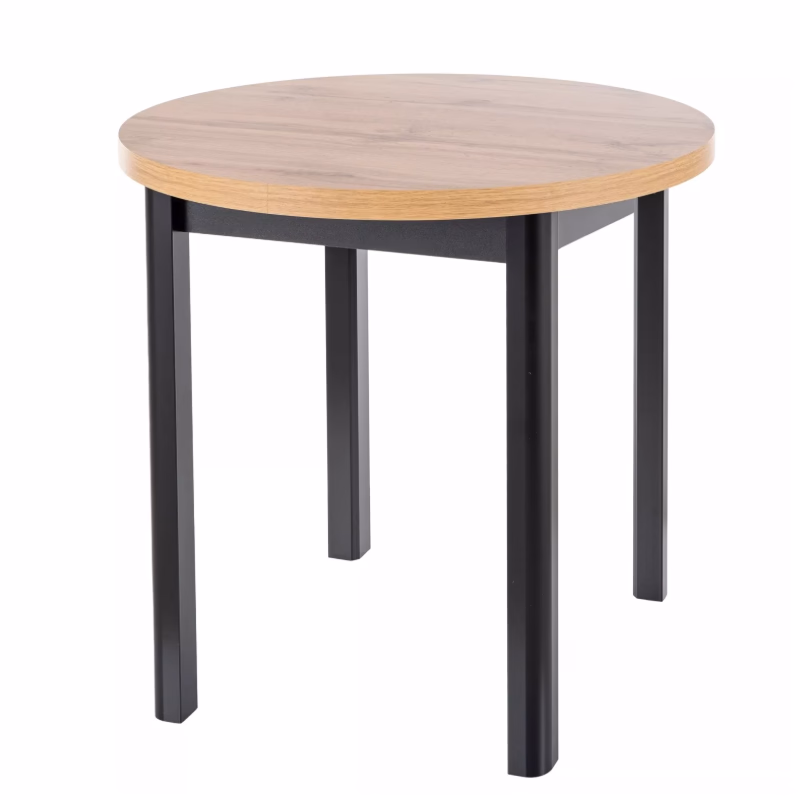 Signal Jedálenský stôl ADAM | 80 cm Farba: dub artisan / čierny mat