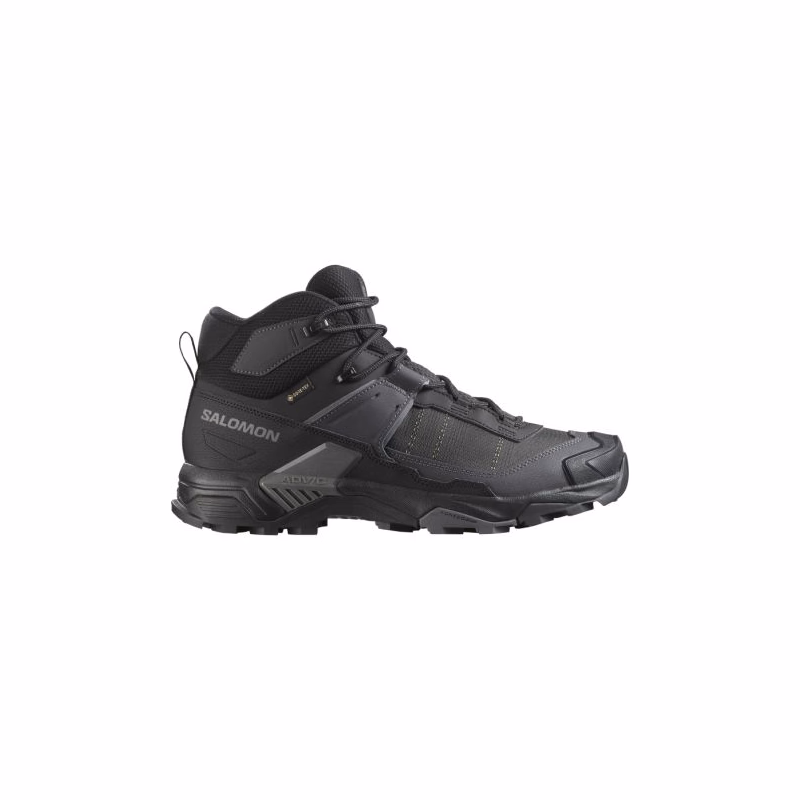 Pánska členková turistická obuv SALOMON X Ultra 5 Mid GTX M black asphalt castlerock