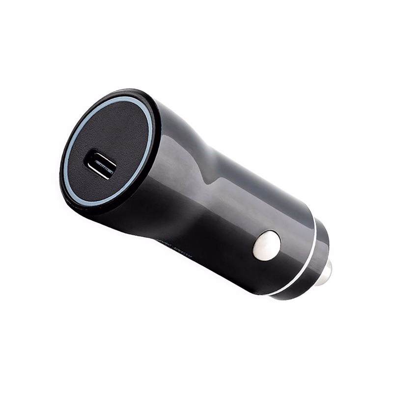 ER POWER 20W USB-C PD autonabíjačka - čierna