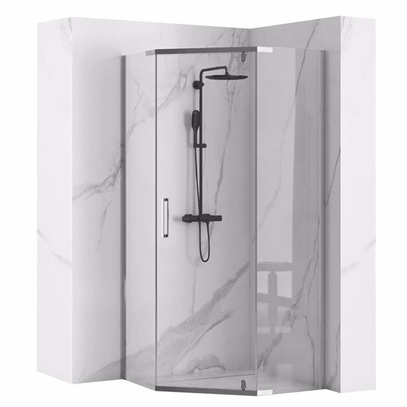 REA - Sprchový kút Axin 90x90 chróm REA-K8779