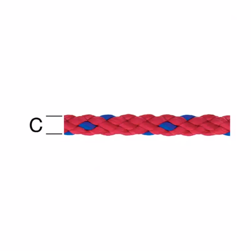 Polypropylén Lano Červená/Modra – Priemer 6 mm - Tovar na Mieru