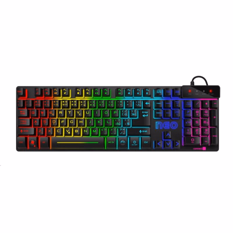 CONNECT IT klávesnica NEO, čierna, gaming (CZ+SK verzia)