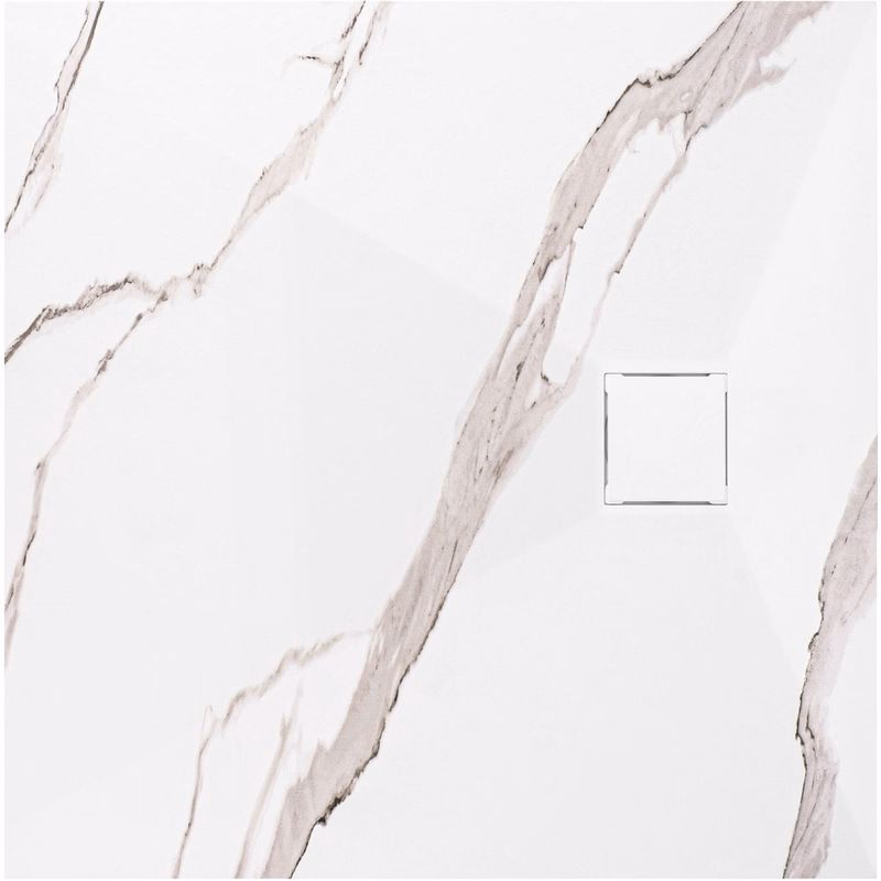 REA - Sprchová vanička Magnum CARRARA WHITE 90x90 REA-K7005