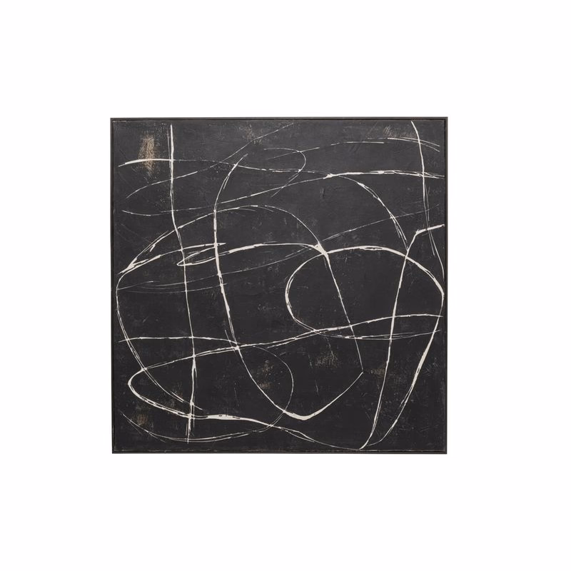 Sketch Black obraz na plátne 120x120 cm