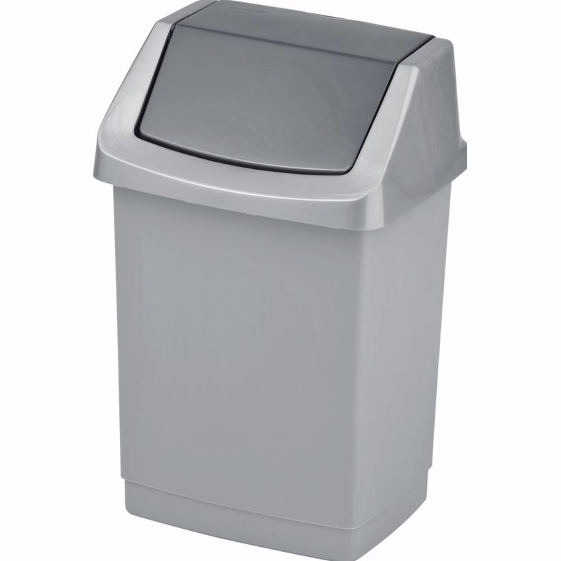 CURVER Odpadkový kôš CLICK-IT 50L | strieborná