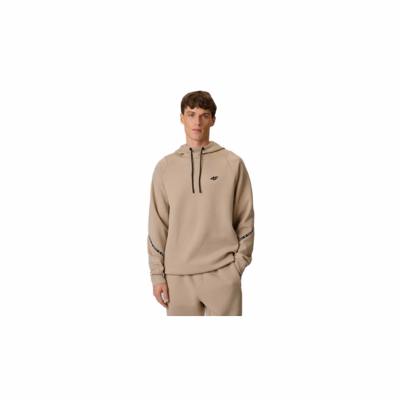 Pánska mikina s kapucňou 4F SWEATSHIRT M2238-83S-BEIGE