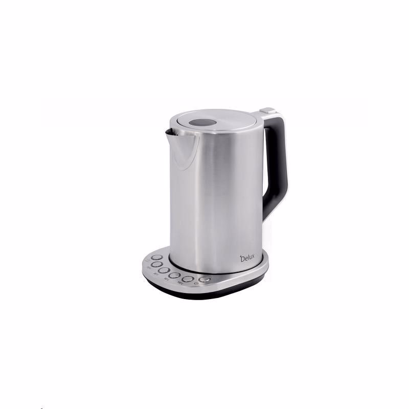 ORAVA Delux rýchlovarná kanvica, 2200 W, 1.7 l, regulácia teploty, automatické vypnutie, nerez