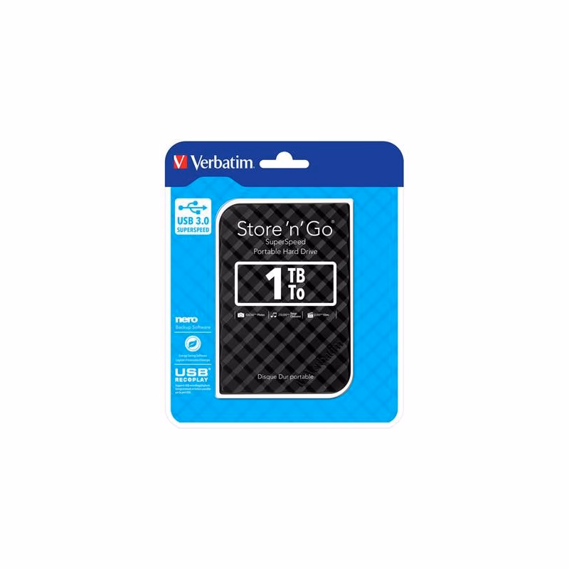 VERBATIM Store´n´ Go 2,5" GEN2 1TB USB 3.0 čierny