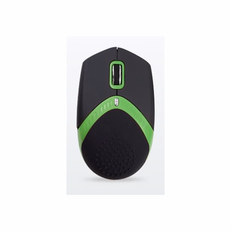 AMEI AM-M101G/Ergonomická/Optická/1 600 DPI/Drôtová USB/Čierna-zelená