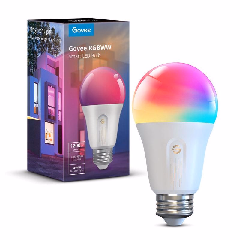 Govee Smart žiarovka RGBWW 12W-85W 1200lm E27 Long Life, Matter