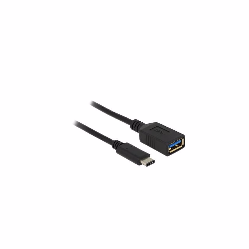 Delock adaptér SuperSpeed USB (USB 3.1, Gen 1) USB Type-C™ samec > USB Type A samica 15 cm čierny