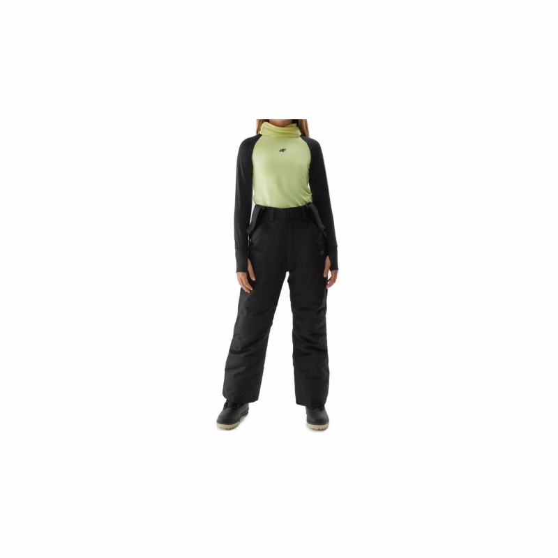 Dievčenské lyžiarske nohavice 4F JUNIOR TROUSERS FNK-JAW23TFTRF353-21S-BLACK