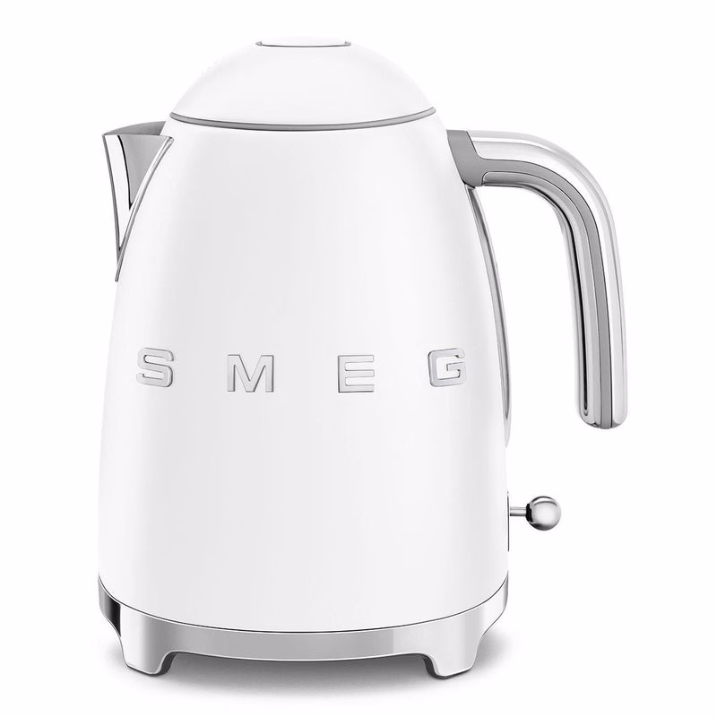 Smeg KLF03WHMEU, rýchlovarná kanvica, 1, 7 l, (7 šálok), 2400 W, štýl 50. rokov, matná biela