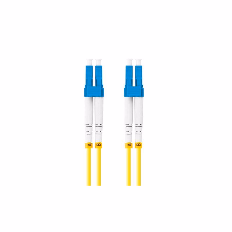 LANBERG optický patch cord SM LC/UPC-LC/UPC duplex 2m LSZH G657A1 priemer 3mm, farba žltá