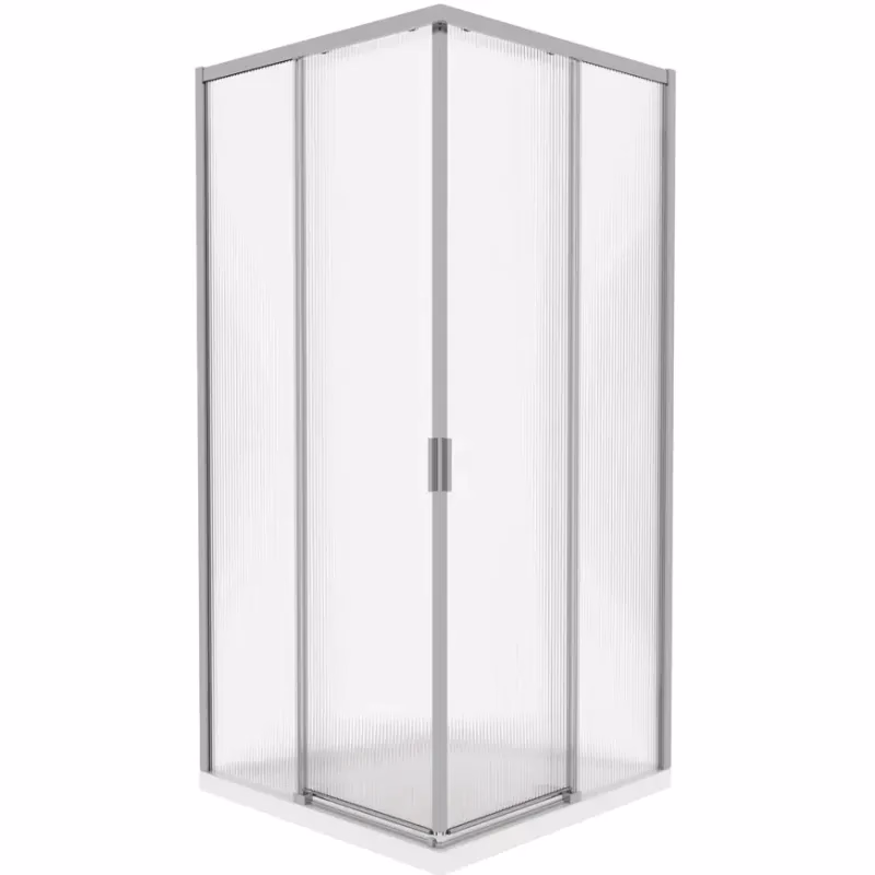 Sprchový kút štvorcový Eter 80x80x190 chróm
