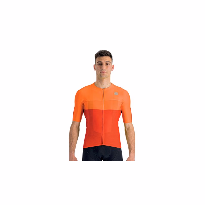 Pánsky cyklistický dres s krátkym rukávom SPORTFUL Light pro jersey, chili red carrot