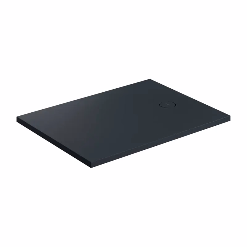 OMNIRES - Sprchová vanička AQUAROCK kompozit, protišmyková, obdĺžniková 80 x 120 cm, čierna láva AQUAROCK80-120BLV