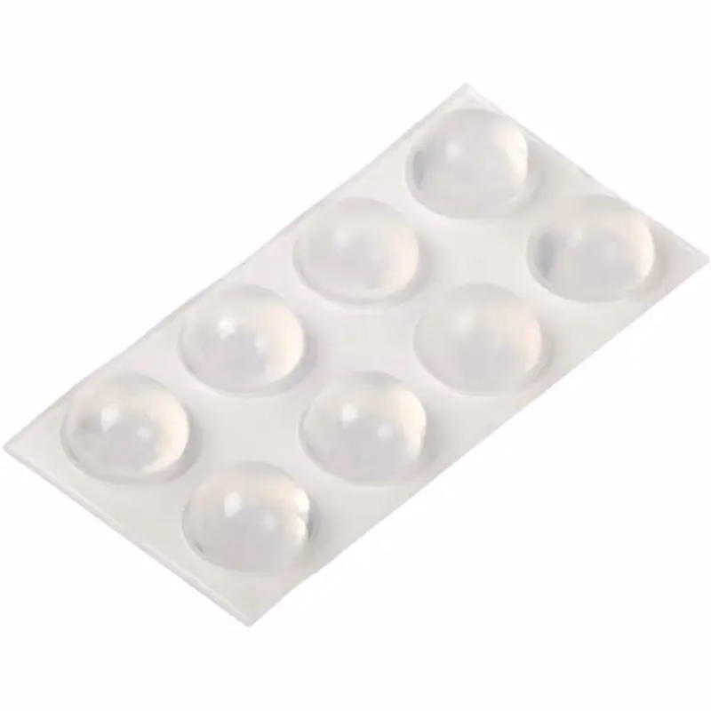 Priehľadné tlmiace dorazy, výška 7,8 mm priemer 16 mm 8 ks