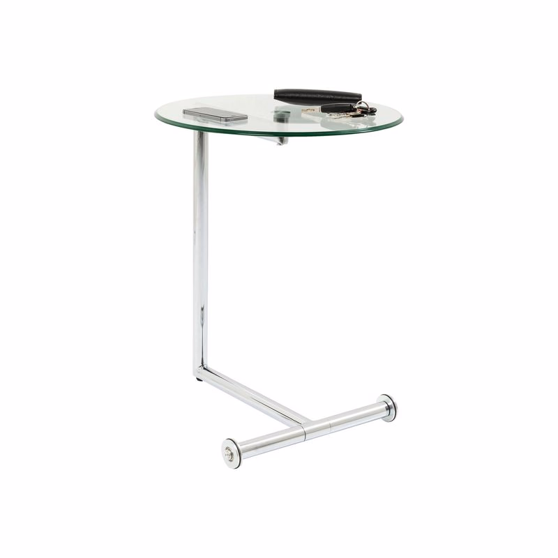 Easy living príručný stolík strieborný Ø46 cm