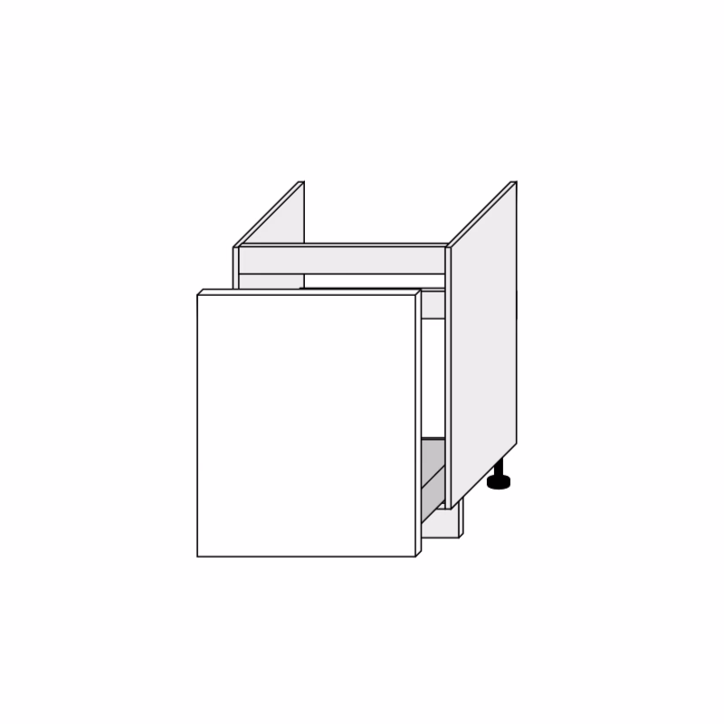ArtExt Kuchynská linka Brerra - lesk Kuchyňa: Spodná skrinka D1ZM/60 (ŠxVxH): 60 x 82 x 50 cm