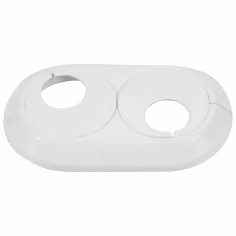 Dvojitá rozeta 22 mm biela