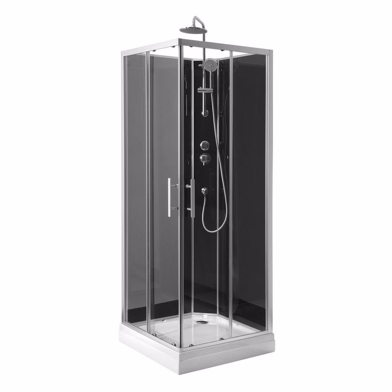 AQUALINE - GRANVIK štvorcový sprchový box 800x800x2180, číre sklo GG80X80