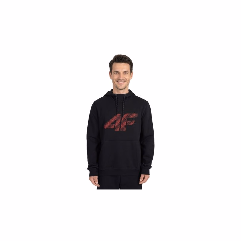 Pánska mikina s kapucňou 4F SWEATSHIRT M2548-020S-DEEP BLACK