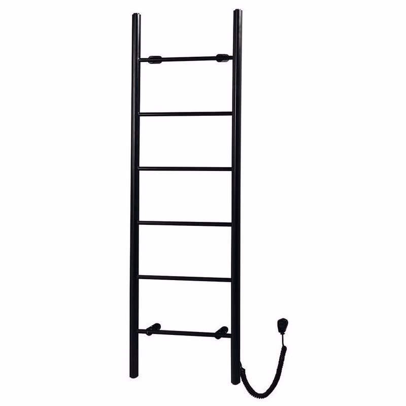 SAPHO - KARBO elektrický sušiak uterákov, guľatý, 500x1600, 120 W, čierna mat KB905