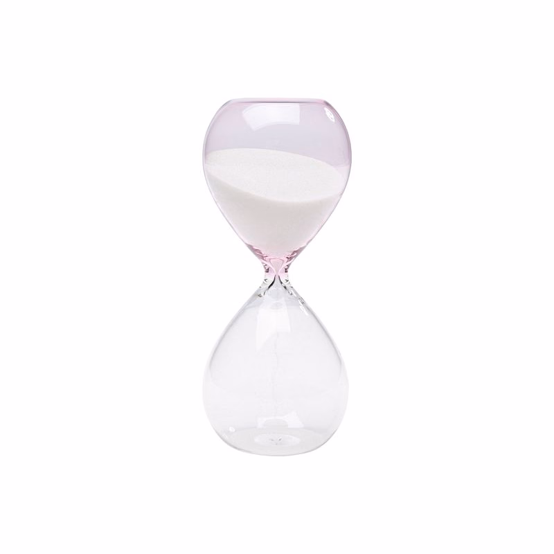 Timer presýpacie hodiny transparentné 17 cm