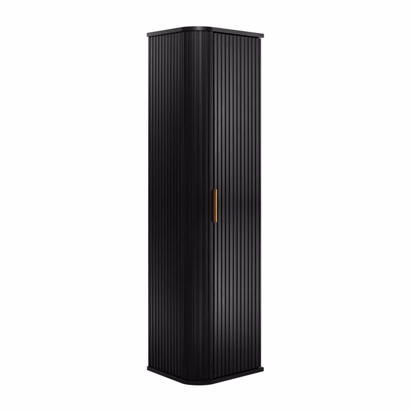 Elvisia Vysoká skrinka do kúpeľne ELEGANCE 139 Black